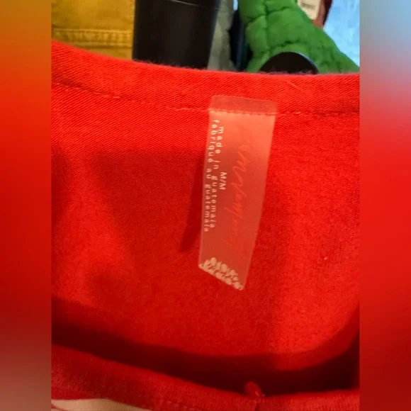 NWOT Free People FP Movement Hot Shot Printed Mini Dress Stripe Grapefruit - M - Picture 9 of 9